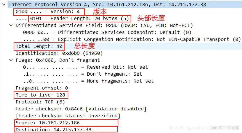 wireshark基于报文实例的UDP协议的报文封装分析 wireshark tcp报文分析_wireshark_08