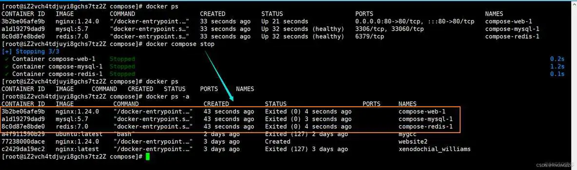 dockercompose文件里设置启动命令 docker compose启动容器_Docker_14