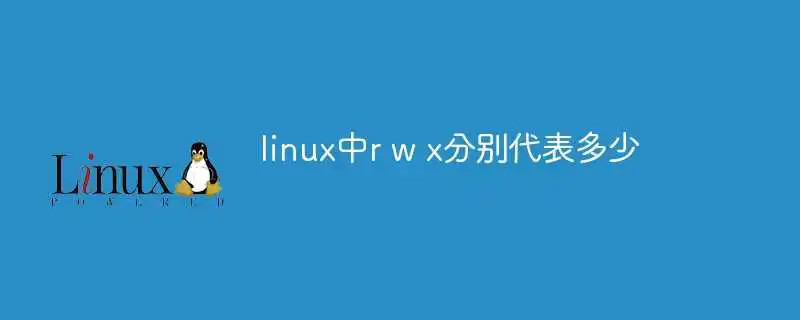 linux中r w x分别代表多少